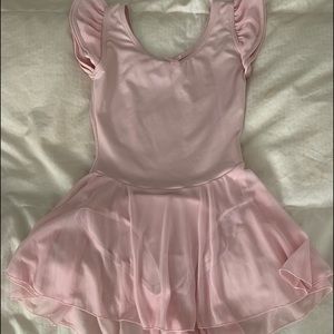 Girls leotard with skirt attached